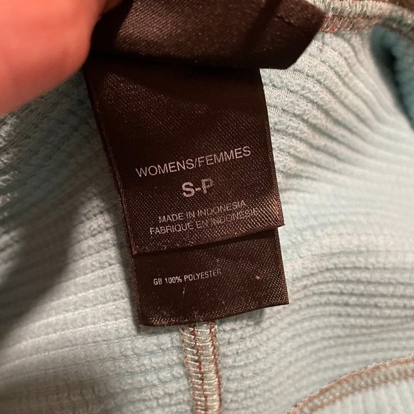 The North Face Windwall Fleece Mid-Layer w/Hood, Brown & Teal, Size S - Picture 5 of 6